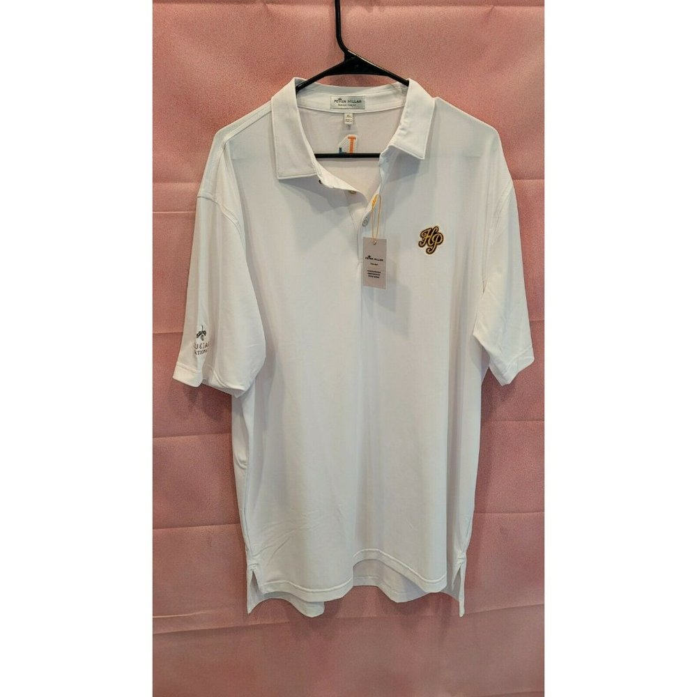Peter Millar Summer Comfort  Blue Jack  National Golf Polo Shirt XL NWT